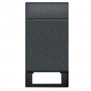 LivingLight Клавиша с 1 отверстием для вставки символа, размер 1 модуль, цвет антрацит