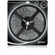 Лента LED 3528/60-SMD 4.8W  12V DC холодный белый IP66 (блистер 5м)