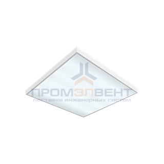 Светодиодный светильник "ВАРТОН" офисный встраиваемый/накладной 595*595*50мм 36 ВТ 2700К диммируемый 1-10