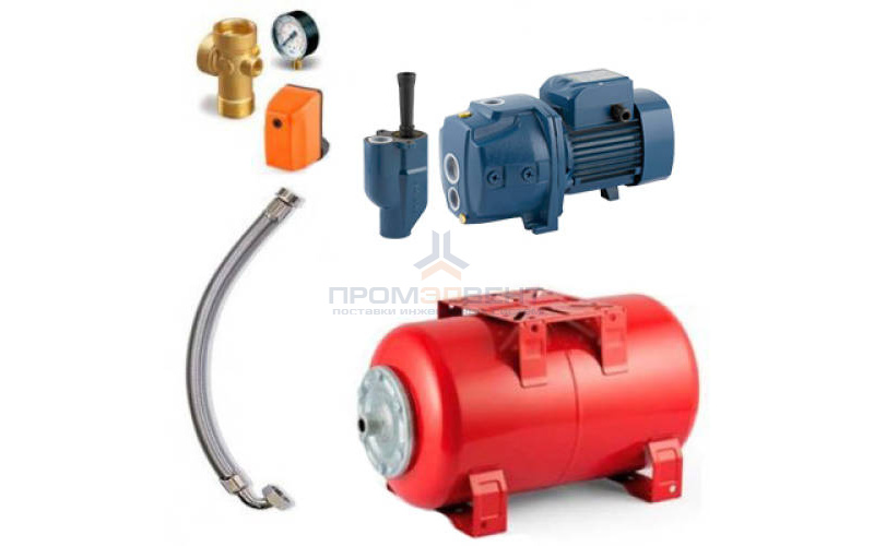 Насосная станция Pedrollo HYDROFRESH JDWm 2/30-50 CL - 1,10кВт (Qmax 28 л/мин, 1x230В)