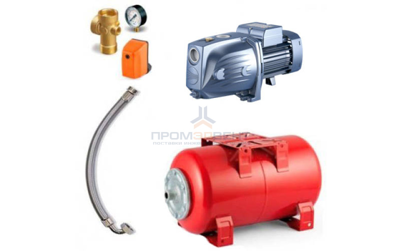 Насосная станция Pedrollo HYDROFRESH JSWm 2C-50 CL - 0,75кВт (Qmax 70 л/мин, 1x230В)