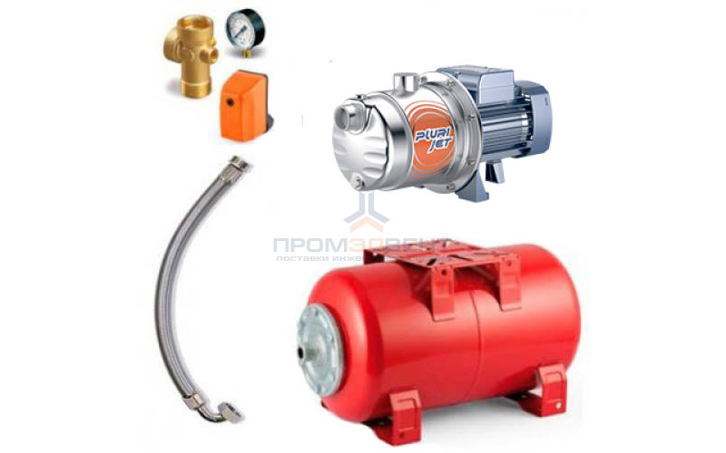 Насосная станция Pedrollo HYDROFRESH PLURIJETm 3/100-N-50 CL - 0,55 кВт (Qmax 120 л/мин, с/х)