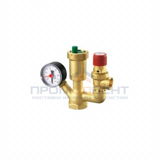 Группа безопасности котла FAR 2112 - 1" (ВР, манометр 4 бар, пред.клапан 3 бар, авт.воздухоотводчик)