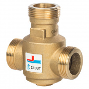 Клапан термостатический смесительный STOUT -  1"1/4 (НР, 60°C)