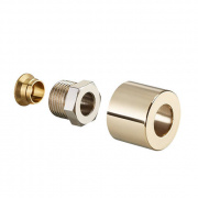 Набор присоединительный со стяжным кольцом Oventrop E - 1/2" для медной трубы D12 мм (цвет золотой)