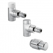 Присоединительный набор угловой Oventrop E (цвет хром)