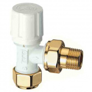 Угловой терморегулирующий вентиль FAR LADYFAR, бел./золот.