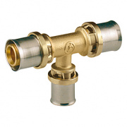 Тройник переходной Giacomini RM151 - 32x3.0 x 26x3.0 x 32x3.0 (прессовой, для металлопластик.труб)