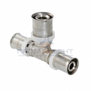 Тройник переходной VALTEC VTm.231 - 20 x 16 x 16 (прессовой, для металлопластиковых труб)