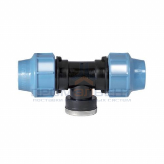 Тройник с переходом на внутреннюю резьбу UNIDELTA 1007 - 20 x 1/2" (винтовой, для труб ПНД)