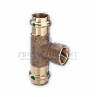 Тройник с переходом на внутреннюю резьбу Viega G3 Sanpress 2217.2 - 18 x 1/2"