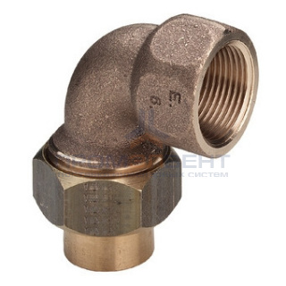 Отвод 90° разъемный Viega R4 94096G - 15 x 1/2" (пайка, для медных труб)