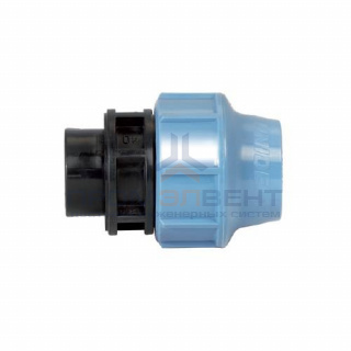 Переход на внутреннюю резьбу UNIDELTA 1004 - 40 x 1"1/4 (винтовой, для труб ПНД, резьба пластиковая)