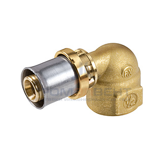 Переход на внутреннюю резьбу угловой Giacomini RM129 - 20x2.0 x 1/2" (прессовой, для металлопл.труб)