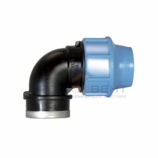 Переход на внутреннюю резьбу угловой UNIDELTA 1009 - 40 x 3/4" (винтовой, для труб ПНД)