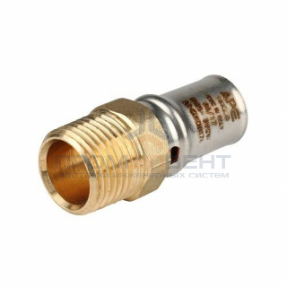 Переход на наружную резьбу STOUT - 16 x 3/4" (прессовой, для металлопластиковых труб)