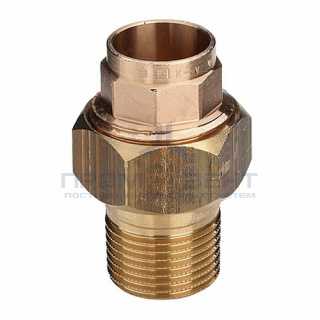 Переход на наружную резьбу разъемный Viega R4 94341G - 15 x 3/4" (для медных труб под пайку)