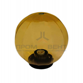 НТУ 11-60-253 Уличный светильник-шар с основанием, 250мм, рассеиватель ПММА, грани золотистый