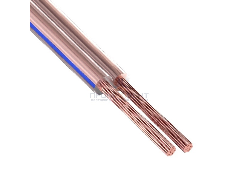 Кабель акустический 2х2,5 PROconnect BLUELINE прозрачный