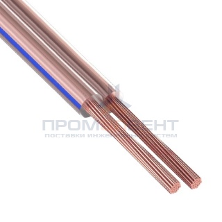 Кабель акустический 2х0,75 Rexant BLUELINE прозрачный