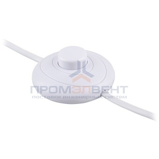 Сетевой шнур DM106 (с ножным выключателем) пластик белый