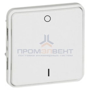 Механизм двухполюсного выключателя Legrand Plexo серии Artic IP55, белый