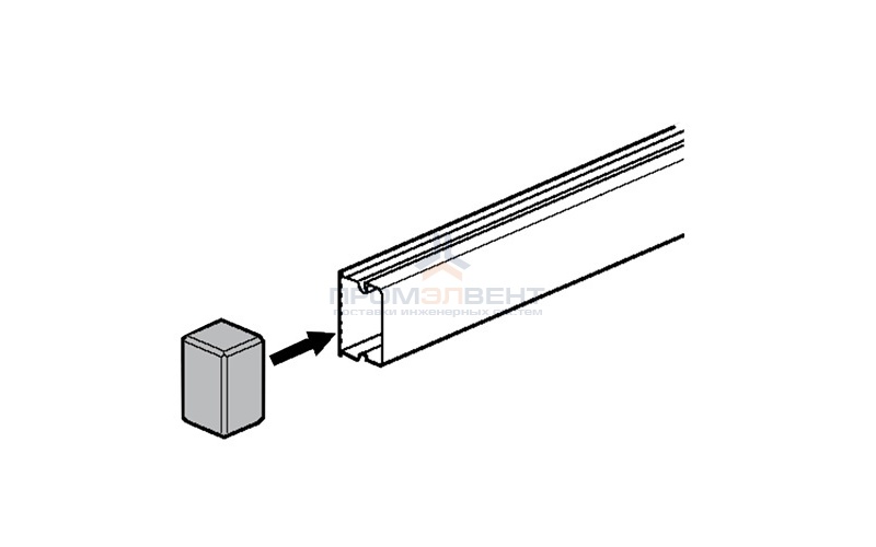 Заглушка 40x16мм Legrand METRA