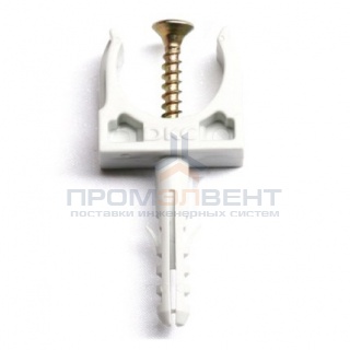 Держатель с защелкой и дюбелем, д.16мм DKC