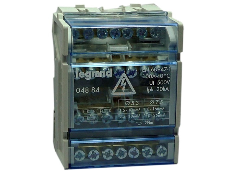 Модульный распределительный блок Legrand (4х7) 28 контактов 100A