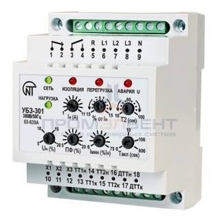 Универсальный блок защиты асинхронных двигателей УБЗ-301 63-630A
