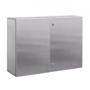 Навесной шкаф CE из нержавеющей стали (AISI 316), двухдверный, 800 x 1000 x 200мм, с фланцем