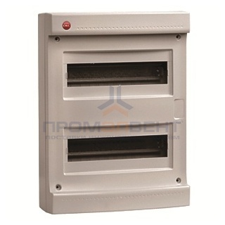 Щиток настен. без дверцы 24мод., IP40, серый , с клеммн.блоком в компл. 2х87508