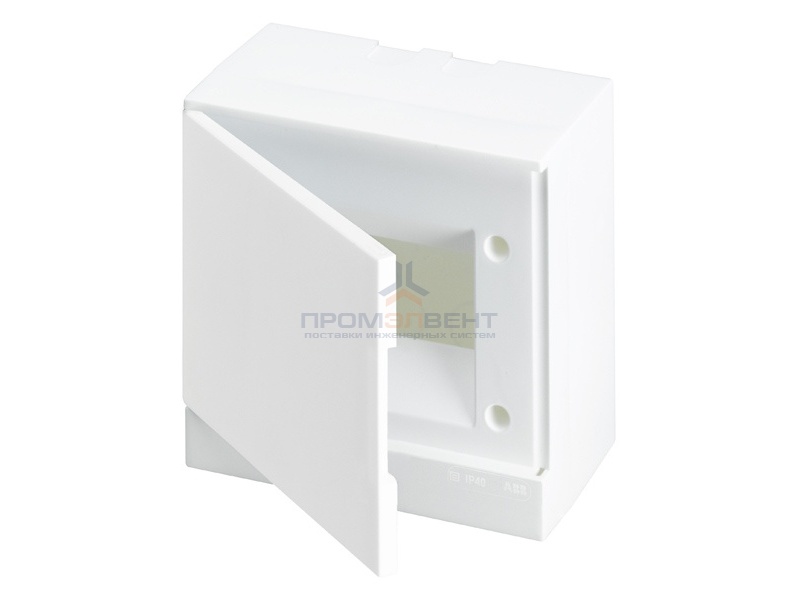 ABB Basic E Бокс настенный 6М белая непрозрачная дверь (с клеммами)