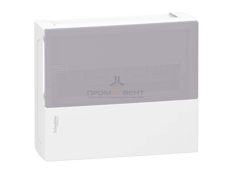 Бокс навесной Schneider Electric Mini Pragma 12 модулей с дымчатой дверью с клемниками N+PE