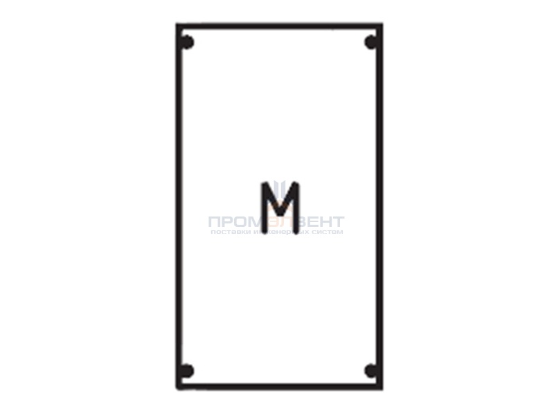 Панель с монтажной платой 1ряд/3 рейки высота 450 мм