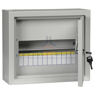 Щит металлический ЩРн-12з-1 36 УХЛ3 IP31 на 12 модулей навесной 265х310х120 серый ИЭК