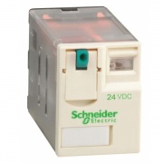 Миниатюрное реле Schneider Electric Zelio Relay  RXM 4 контакта 24В DC 6A