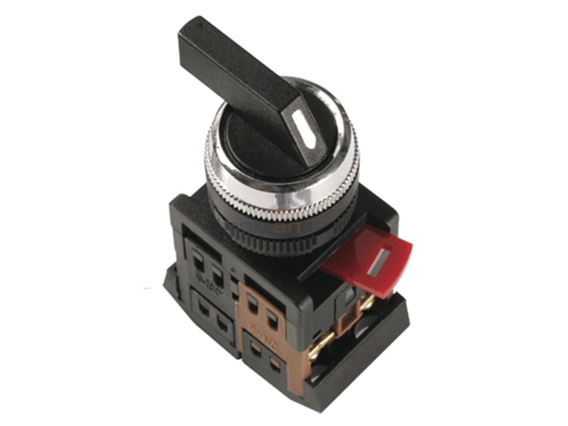 Переключатель АLС-22  черн.длин.рукоят.2 фикс.полож. I-O 1з+1р ИЭК